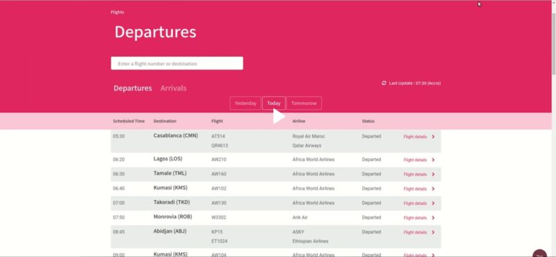 Custom Drupal Module for Real-Time Flight Data for an Airport Web Portal