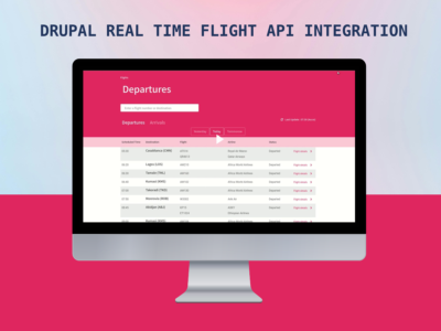 Custom Drupal Module for Real-Time Flight Data for an Airport Web Portal