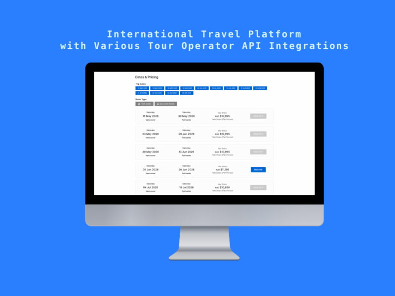 Custom Travel Platform Engineering for an International Tour Business