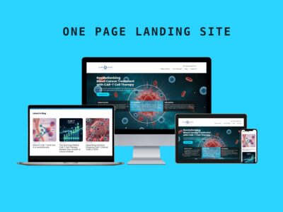 One-Page Landing Site for Biotech Initiative